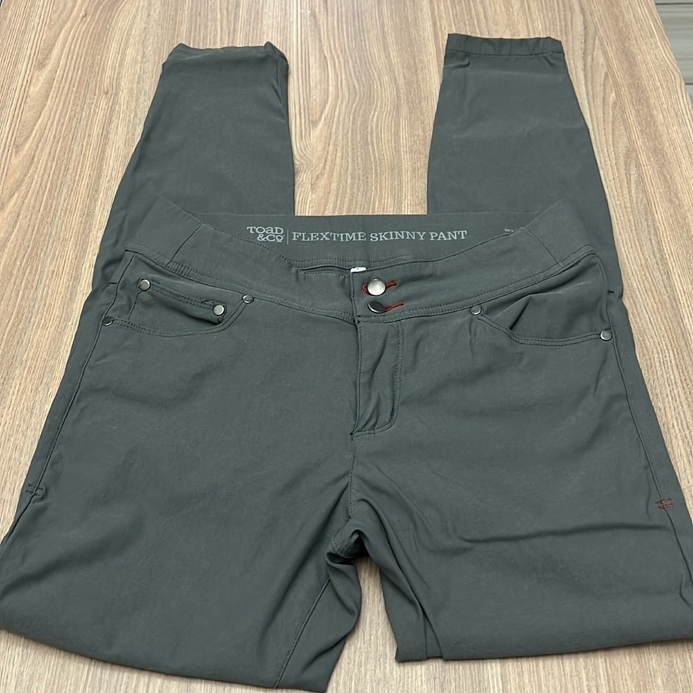 Toad & Co Flextime Skinny Pant Gray Size 8